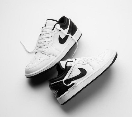 Nike Air Jordan 1 Low Reverse Panda White Black Men's Sizes 553558-132 NEW