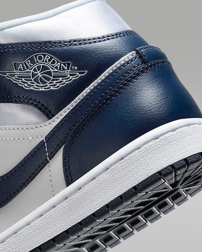 Nike WMNS Air Jordan 1 Mid SE "Football Grey/Navy" FZ8777-044 [US 5.5-11.5]