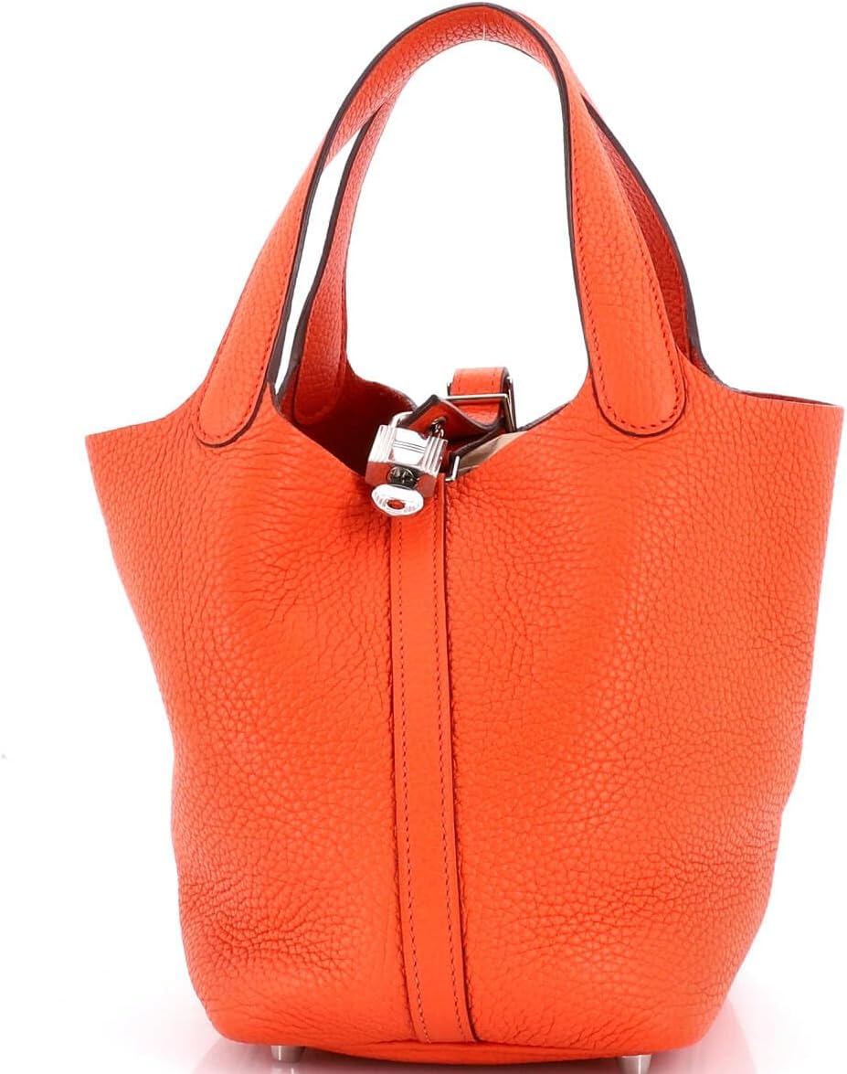 Hermès, Picotin Lock Bag Clemence PM,Orange Poppy