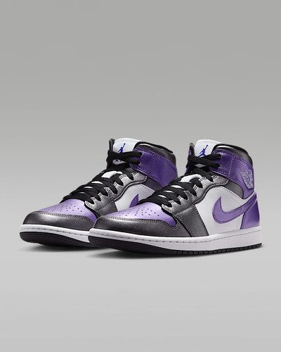 Nike WMNS Air Jordan 1 MID SE "White/Black/Grape Ice" HJ5911-105 Women's