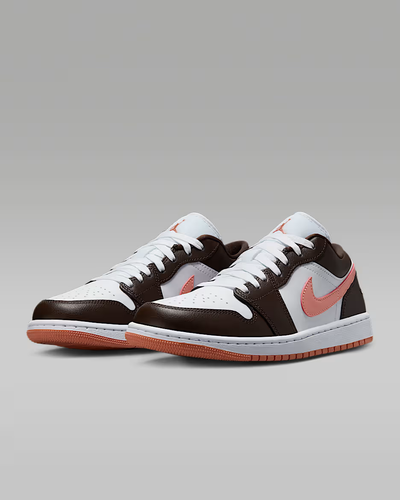 Nike WMNS Air Jordan 1 Low "White/Baroque Brown" DC0774-182 Women's Sneakers