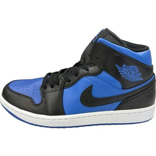 Nike DQ8426-042 Air Jordan 1 Mid Black White Royal Blue Men's US 7-13 Authentic