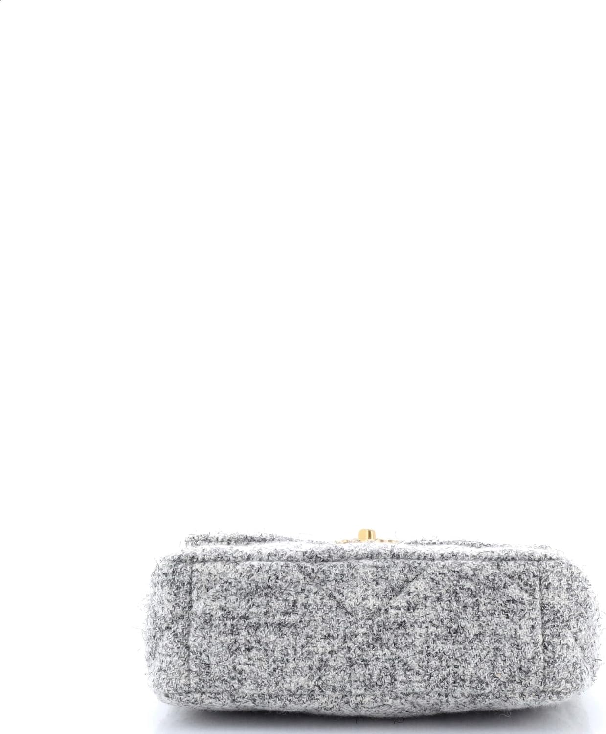 Chanel, 19 Flap Bag Quilted Tweed Medium, Gray