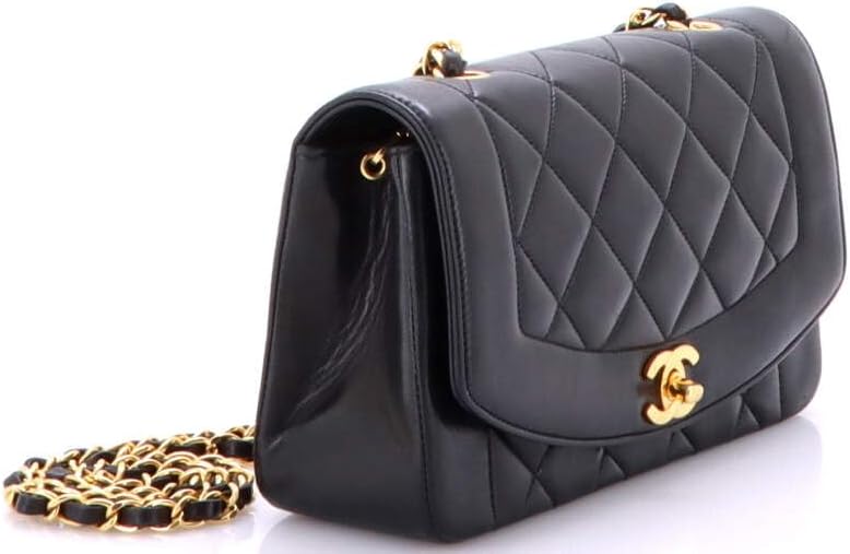Chanel, Vintage Diana Flap Bag Quilted Lambskin Small, Black