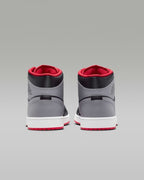 Nike Air Jordan 1 Mid "Black/Fire Red/White/Cement Gray" DQ8426-103 [U 7-13]