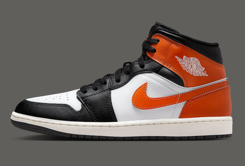 Nike Air Jordan 1 Mid Black Toe Starfish DQ8426-801 Men's Size