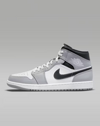 NIKE AIR JORDAN 1 MID "Light Smoke Gray/Anthracite/White" 554724-078 Men's