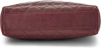 Chanel, Burgundy Quilted Caviar Shoulder Bag, Burgundy
