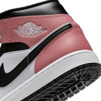 Nike Air Jordan 1 Mid "White/Rust Pink/Black" DQ8426-100 Men's Sneakers