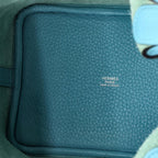 Hermès, Picotin Lock Bag Clemence PM,Bleu Atoll