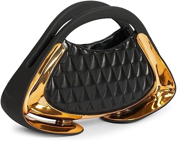 Balmain, Jolie Madame Quilted Top Handle Bag, Black Gold