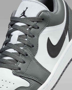 Nike Air Jordan 1 Low "White/Iron Gray/Black" 553558-152 Men's [US 7-15]