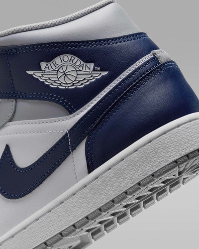 Nike Air Jordan 1 Mid "White/Wolf Gray/Midnight Navy" DQ8426-104 [US 7-16]