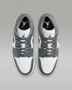 Nike Air Jordan 1 Low "White/Iron Gray/Black" 553558-152 Men's [US 7-15]