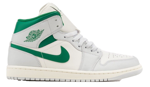 Nike Air Jordan 1 Mid White Pure Platinum Pine Green DQ8426-142 Men's Size