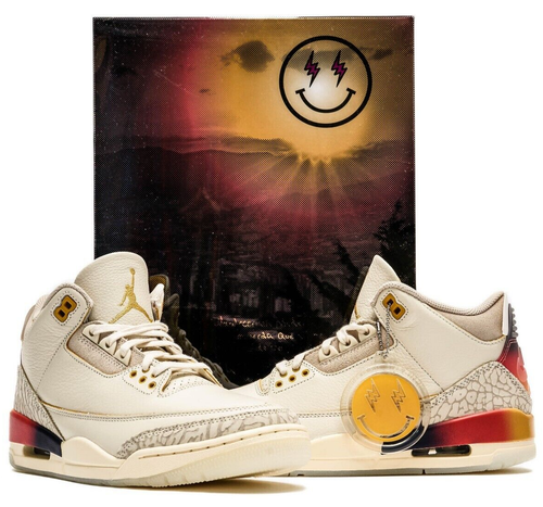 Nike Air Jordan 3 Retro SP J Balvin Medellín Sunset FN0344-901 Men's Size