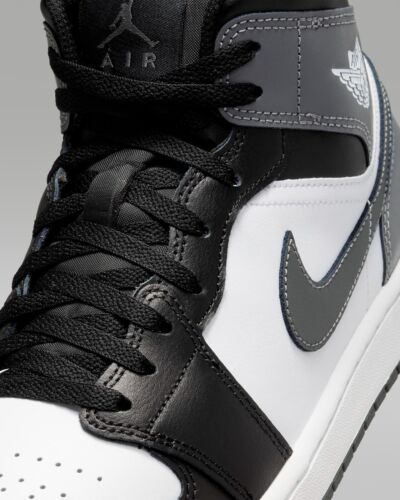 Nike Air Jordan 1 Mid "Black/White/Iron Gray" DQ8426-001 Sneakers [US 7-15]