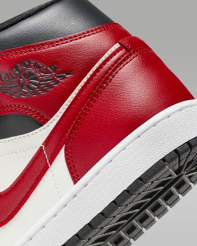 Nike WMNS Air Jordan 1 Mid "Black Toe" BQ6472-160 Womens Sneakers [US 5-12]