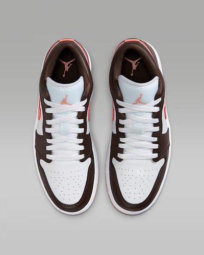 Nike WMNS Air Jordan 1 Low "White/Baroque Brown" DC0774-182 Women's Sneakers