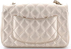 Chanel, Classic Single Flap Bag Quilted Metallic Lambskin Mini, Gold
