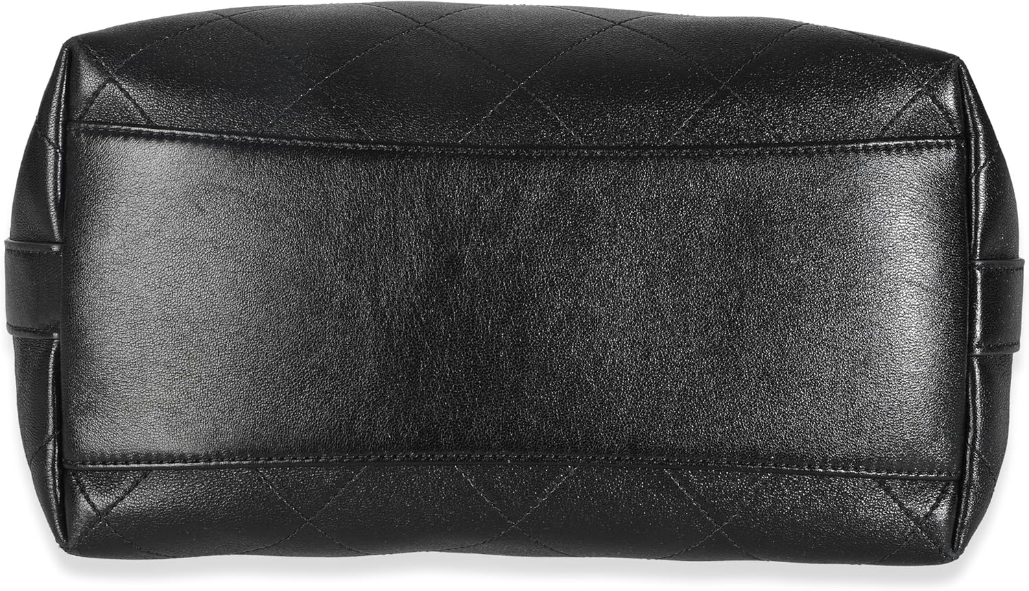 Chanel, Black Quilted Calfskin CC Large Button Bucket Bag, Black