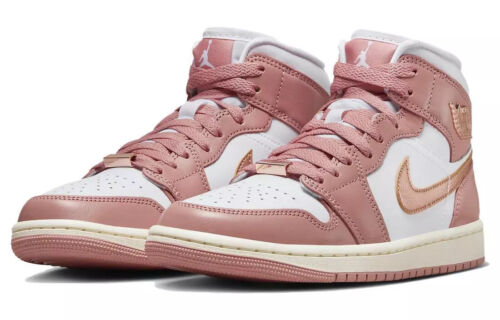Nike WMNS Air Jordan 1 Mid SE "Red Stardust" FB9892-670 Sneakers [US 5-12]