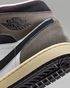 Nike Air Jordan 1 Mid "White/cave stone/dark sulfur" HQ2011-100 Men's Shoes