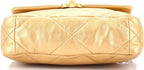 Chanel, 19 Flap Bag Quilted Leather Medium, Gold