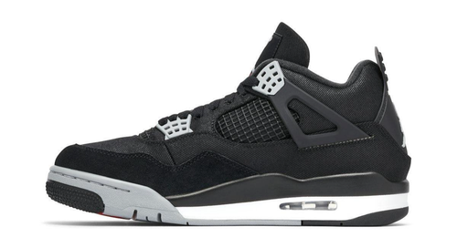 Nike Air Jordan 4 Retro SE Black Canvas DH7138-006 Men's Size - Damaged Box