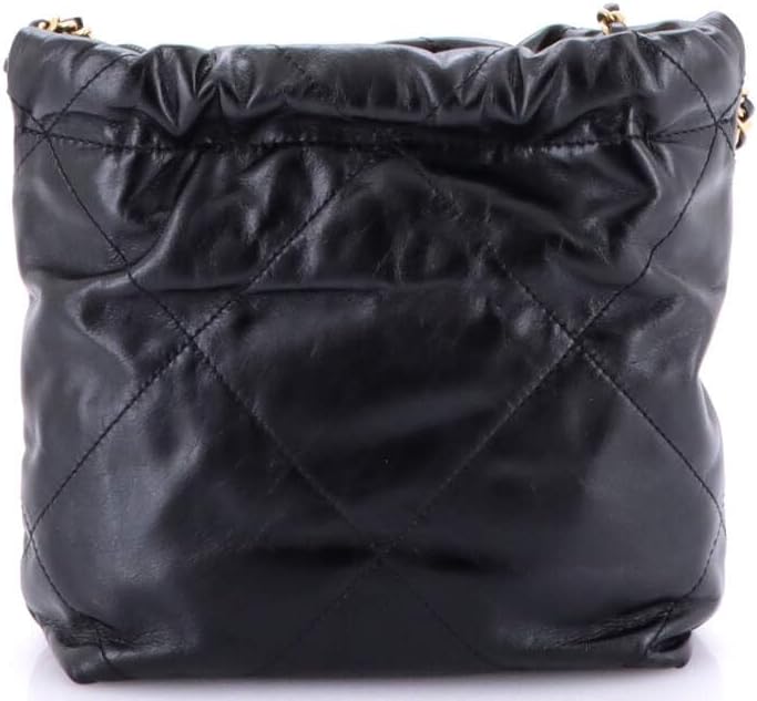 Chanel, 22 Chain Hobo Quilted Calfskin Mini, Black
