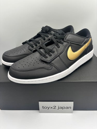 Nike Air Jordan 1 Low FlyEase "Black/Metallic Gold" DM1206-071 [US 7-16]