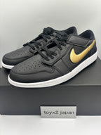Nike Air Jordan 1 Low FlyEase "Black/Metallic Gold" DM1206-071 [US 7-16]