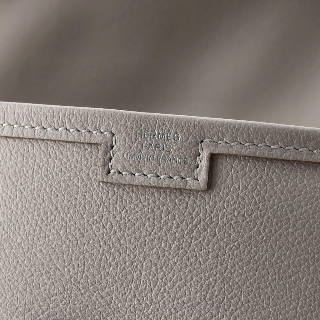 Hermès, Jige Elan Clutch Swift 29,Gris Perle