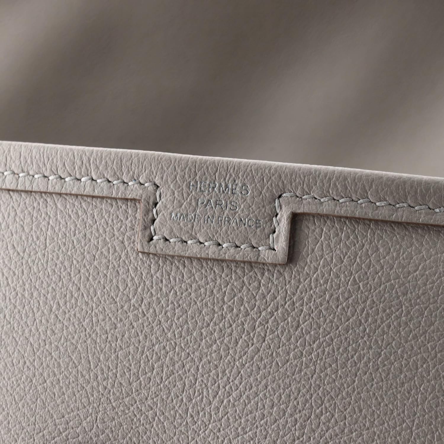 Hermès, Jige Elan Clutch Swift 29,Gris Perle