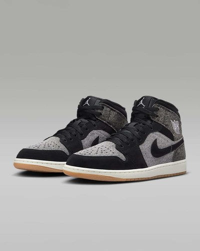 Nike Air Jordan 1 Mid SE "Black Denim" HJ4363-001 Men's Sneakers [US 7-15]