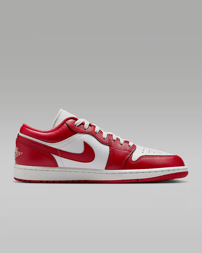 Nike Air Jordan 1 Low "Summit White/Summit White/Varsity Red" 553558-166