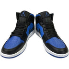 Nike DQ8426-042 Air Jordan 1 Mid Black White Royal Blue Men's US 7-13 Authentic