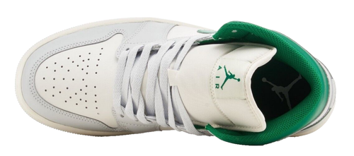 Nike Air Jordan 1 Mid White Pure Platinum Pine Green DQ8426-142 Men's Size