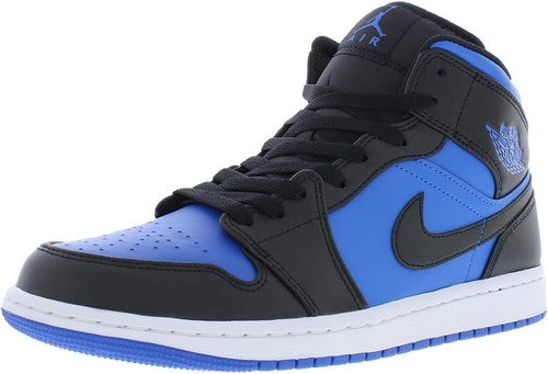 Nike DQ8426-042 Air Jordan 1 Mid Black White Royal Blue Men's US 7-13 Authentic