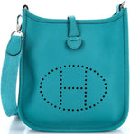 Hermès, Evelyne Bag Gen III Epsom TPM,Bleu Paon
