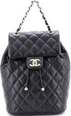 Chanel, Urban Spirit NM Backpack Quilted Caviar Mini, Black