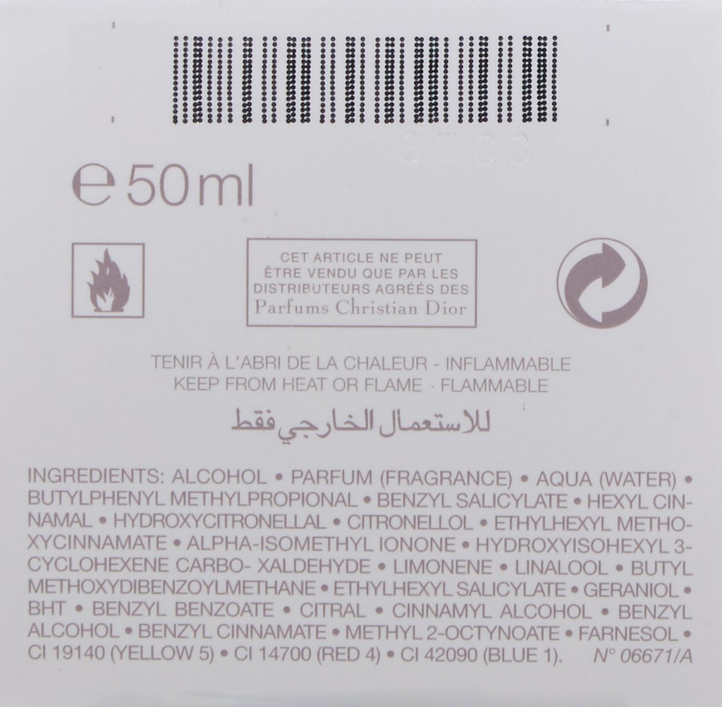 J'Adore By Christian Dior For Women. Eau De Parfum Spray, 1.7 Ounce/50ml