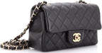 Chanel, Classic Single Flap Bag Quilted Lambskin Mini, Black