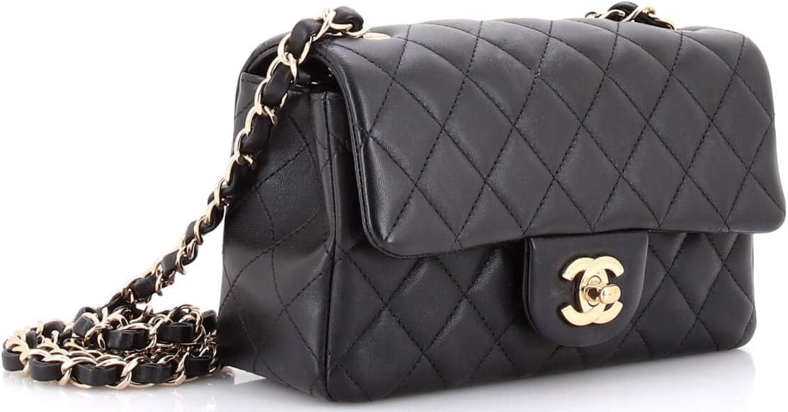 Chanel, Classic Single Flap Bag Quilted Lambskin Mini, Black