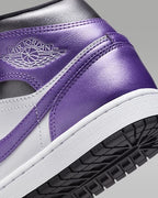 Nike WMNS Air Jordan 1 MID SE "White/Black/Grape Ice" HJ5911-105 Women's