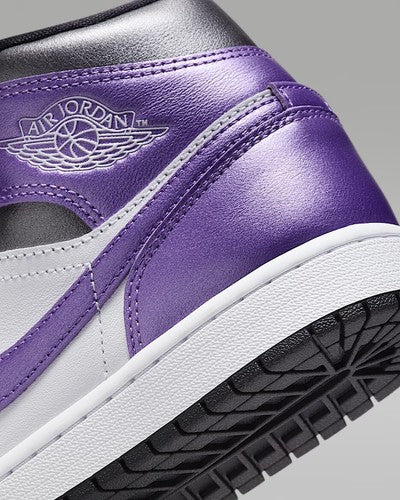 Nike WMNS Air Jordan 1 MID SE "White/Black/Grape Ice" HJ5911-105 Women's