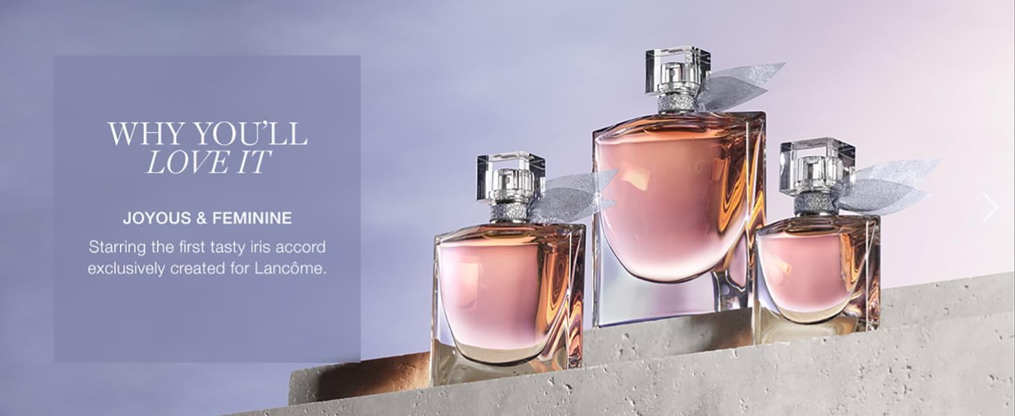 Lancôme La Vie Est Belle Eau de Parfum - Long Lasting Fragrance with Notes of Iris, Earthy Patchouli, Warm Vanilla & Spun Sugar - Floral & Sweet Women's Perfume