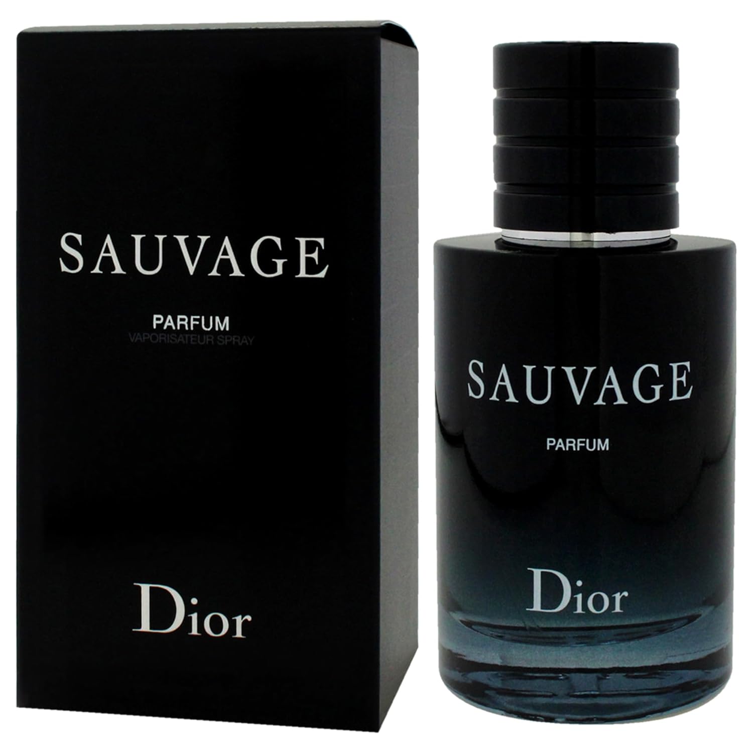 Dior Sauvage Parfum Spray for Men 2.0 Ounces, clear