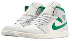 Nike Air Jordan 1 Mid White Pure Platinum Pine Green DQ8426-142 Men's Size
