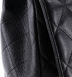 Chanel, Classic Single Flap Bag Quilted Caviar Jumbo, Black